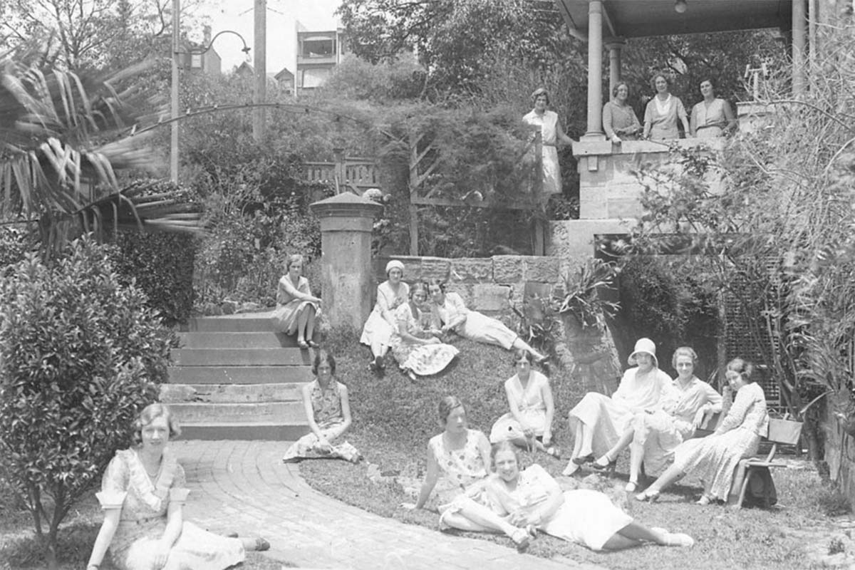 Pupils at Doones Ladies Finishing School Edgecliffe Circa 1933